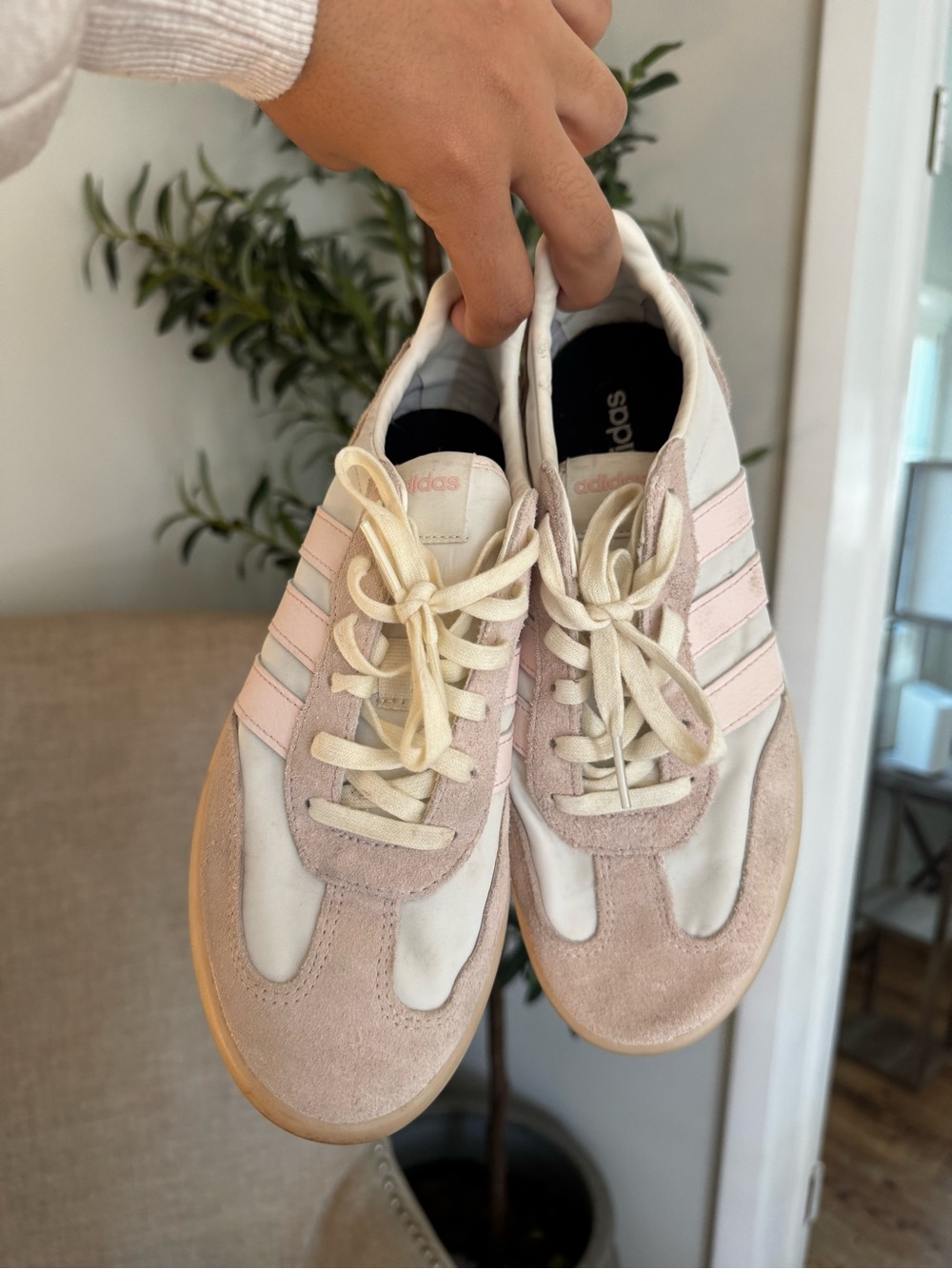 adidas Handball Spezial Pink White Gum Size 8 Retro Sneakers